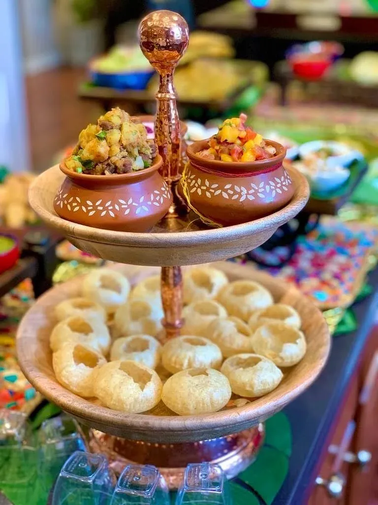 Golgappa and chaat counter