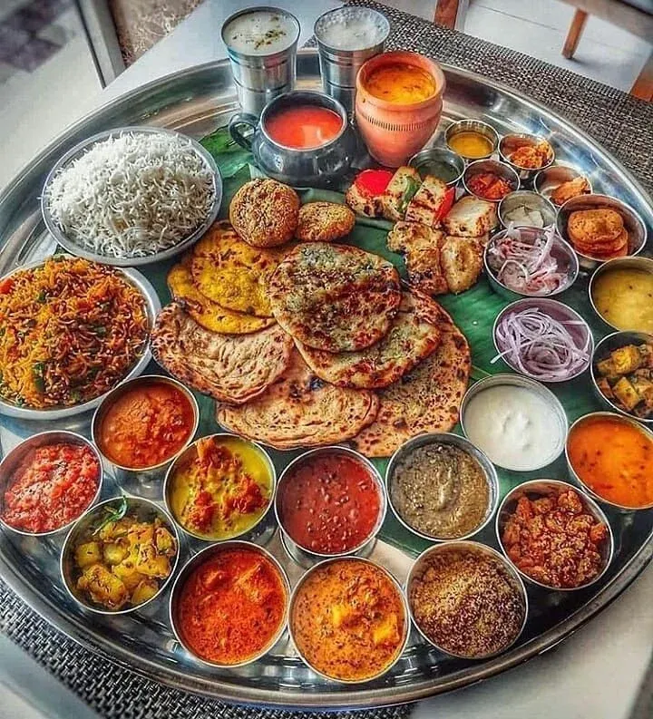 North Indian thali